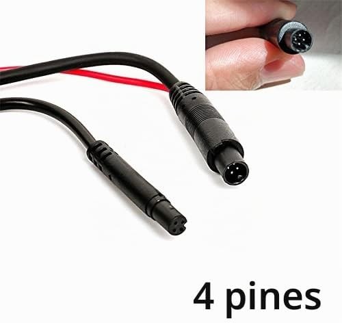Cámara de visión trasera de coche 1080P con 4 pines para DVR espejo Dash cam impermeable 2.5mm Jack cámara trasera vista nocturna