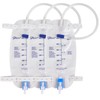 3 Pack Easy-Tap Catheter Leg Bag Urinary Drainage Bag, 500ml,