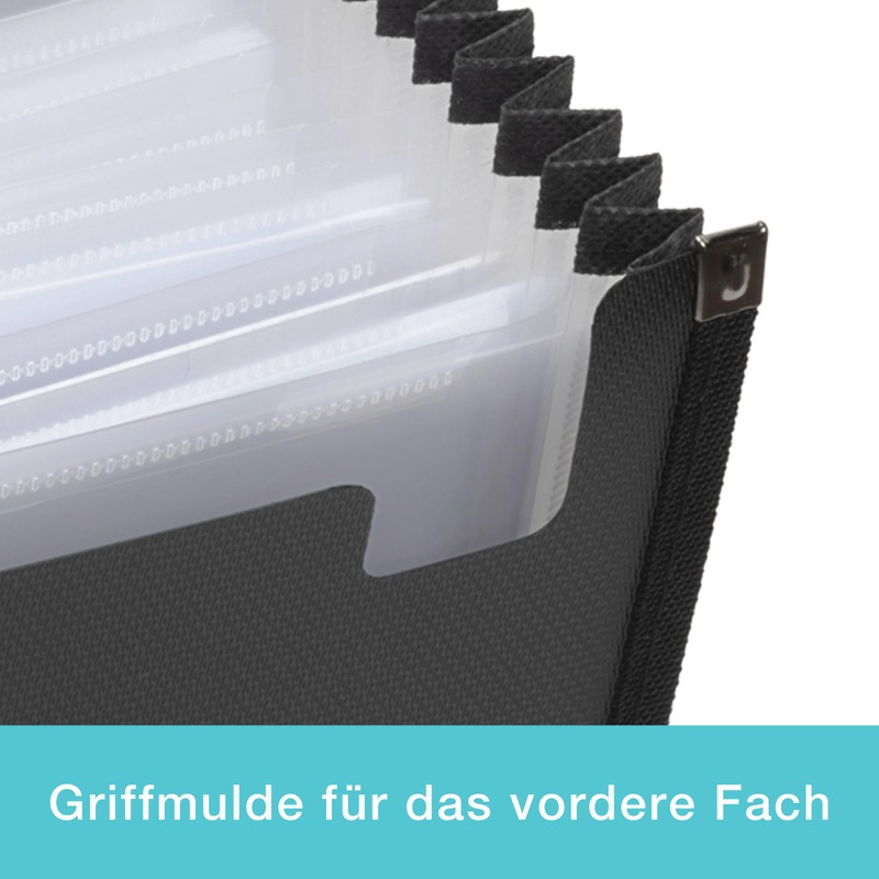 Elba Document Folder A4 Expanding File Black