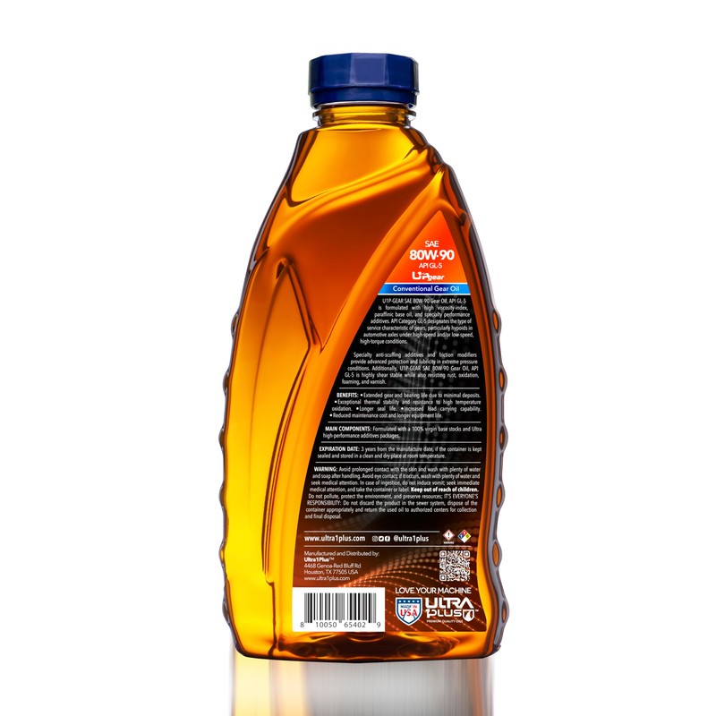 ULTRA 1PLUS SAE 80W-90 Gear Oil - Heavy Duty API