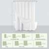 Inhousolu Boho Farmhouse Shower Curtain with Fabric Liner Set, Faux