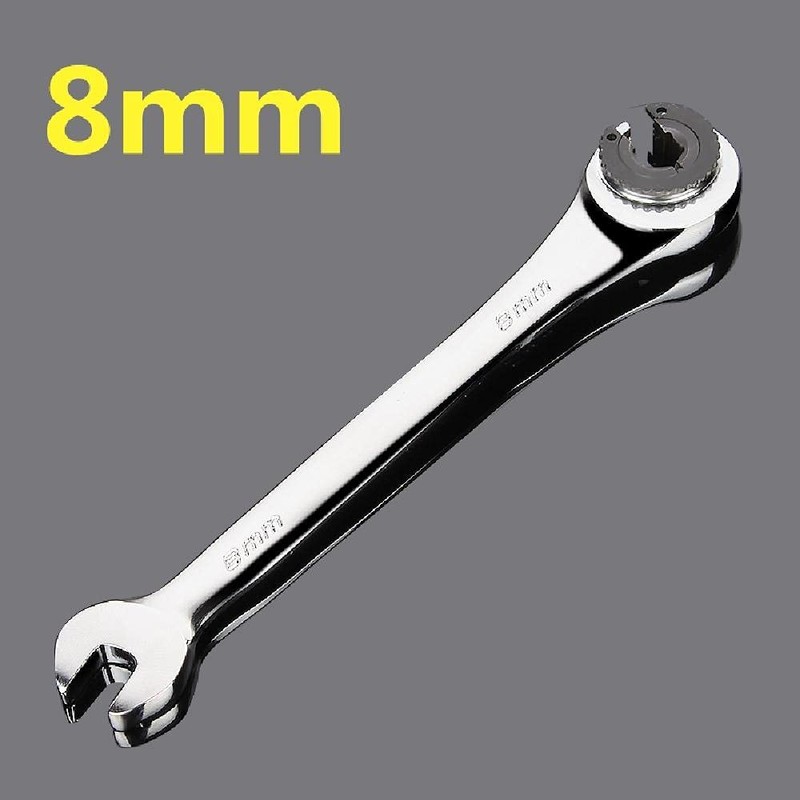 SEIWEI Ratchet Open End Flare Nut Wrench Double Open End
