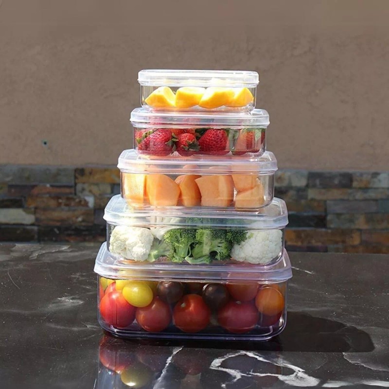 Lustroware Micro Clear Kitchen Pantry Food Storage Container Canister Set