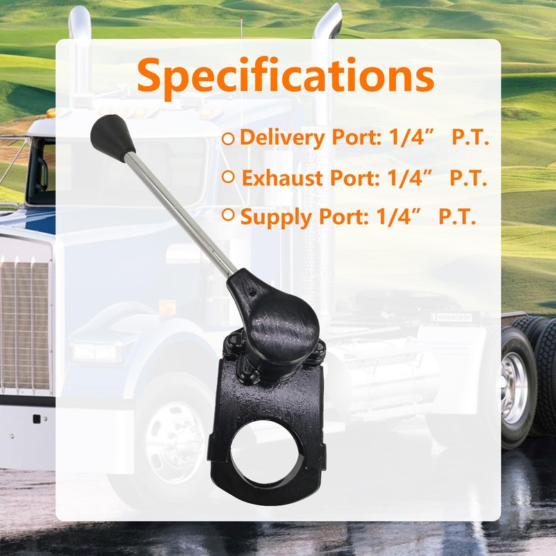 ZUVELLO TC-2 Trailer Brake Hand Control Valve Fit For Bendix