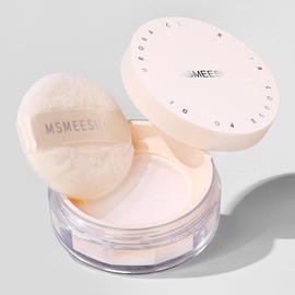 DayaEmmoTQ Loose Powder, Face Powder, Moisturizing, Anti-Glare, Won't Crack, Cover Pores, Soft Matte, Fine Powder, Transparent, Keeps Your Skin Smooth and Easy to Use
