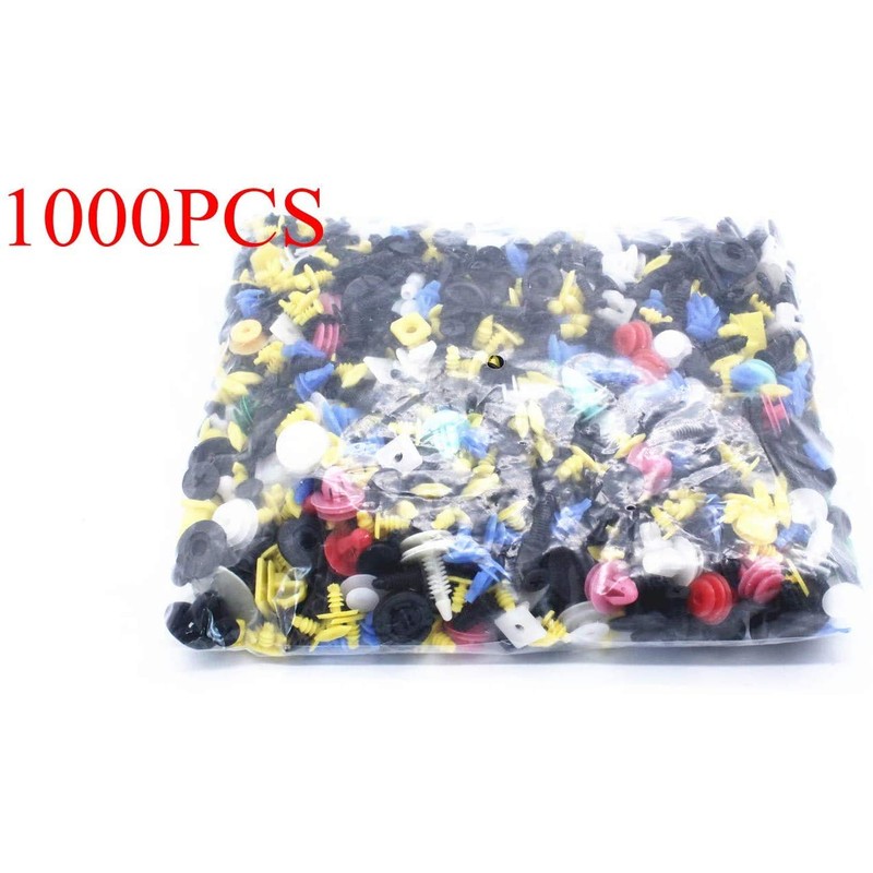 TAKPART 1000PCS Universal Mixed Car Door Panel Trim Bumper Fenders