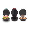 DASH Mini Waffle Maker + Grill + Griddle, 3 in