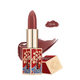 CATKIN Rouge Matte Lipstick, Waterproof Long Lasting Satin Nourish Moisturizing Smooth Soft 0.13 Ounce-Chinese Style (CR136)