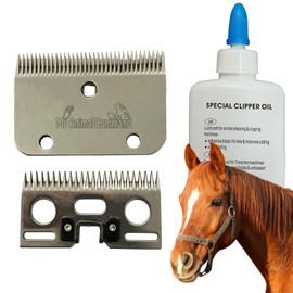 My Animal Command Replacement Blades for MAC400 Horse Clipper (34/24 Tooth) 2mm Cutting Length for Horses Cattle & Livestock. Compatible with Some Lister Machines