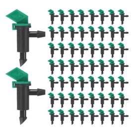 M METERXITY 200-Pack Flag Irrigation Dripper Emitter, 16L/H 4 GPH Plastic Drip Irrigation Connect for Garden/Trees/Herbs/Aquarium, Irrigation System Parts Tool [Black]