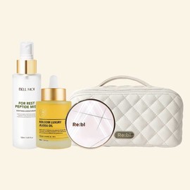 Ribble Watery Glow Skin Set Cushion Jojoba Oil Mist Moisturizing Tone Up Pore Cover Special Set / 리블 물광 피부 세트 쿠션 호호바오일 미스트 보습 톤업 모공커버 기획세트