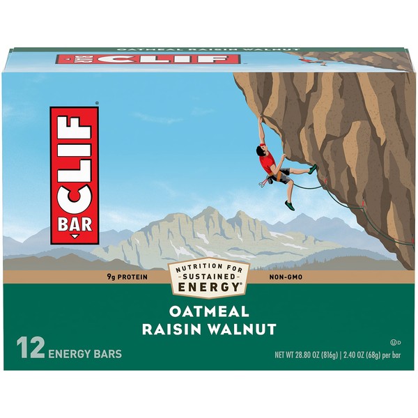 Clif Bar Energy Bar Oatmeal Raisin Walnut - 12 - 2.4 oz (68 g) bars [28.8 oz (816 g)]