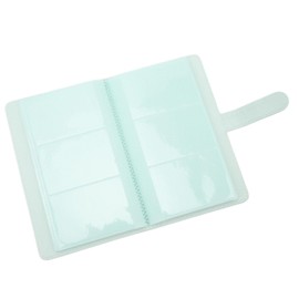 Mini álbum de Fotos de 3 Pulgadas con 108 Bolsillos, Libro de Fotos de Cuero PU para Fotos Instantáneas, Boletos de Cine, Tarjetas de Presentación (Verde menta)