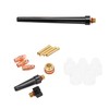 Welding Torch Accessories Kit Glass Cup Nozzle Brass Consumables for