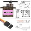 Seamuing 6Pcs MG90S Micro Servo 9G Servo Motor Metal Geared