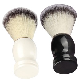 FRCOLOR 2pcs Shaving Brush Set Barber Grade Shaving Brush for Men Hair Salon Gentle on Skin for Home or Salon Use