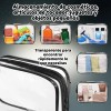 Cosmetiquera Transparente Brocha Esponja Maquillaje 18pzs