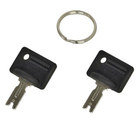 XYZIL 2X Ignition Switch Key 107151-002 166 6T-2663 Compatible with Crown Forklift for Gradall for Caterpillar for Gehl for Hyster for Komatsu for Yale for JLG for Daewoo for Hitachi