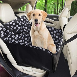 Funpet Dog Car Seat Waterproof Pet Car Seat Cover with Dog Seat Belt, Dog Basket for Rear Seat Front Seat Dog Seat Cover Dog Car Seat Cover 68 x 57 x 33 cm