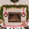 Moucuny 12 Pcs Cabinet Wreaths for Kitchen Mini Christmas Wreaths