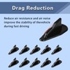Flygun 10 PCS Car Shark Fin Tail Simulation Antenna, ABS