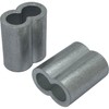 10x Wire Rope Clamp Aluminium 8 mm Aluminium Press Clamp