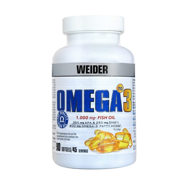 Weider Omega 3. 90 Capsules. EPA and DHA. Enriched with