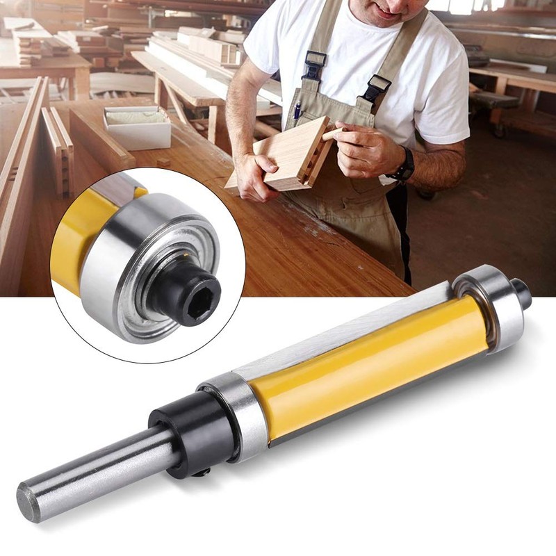 Nikou Router Bit, 1/4 Inch Shank Router Bit Flush Trim