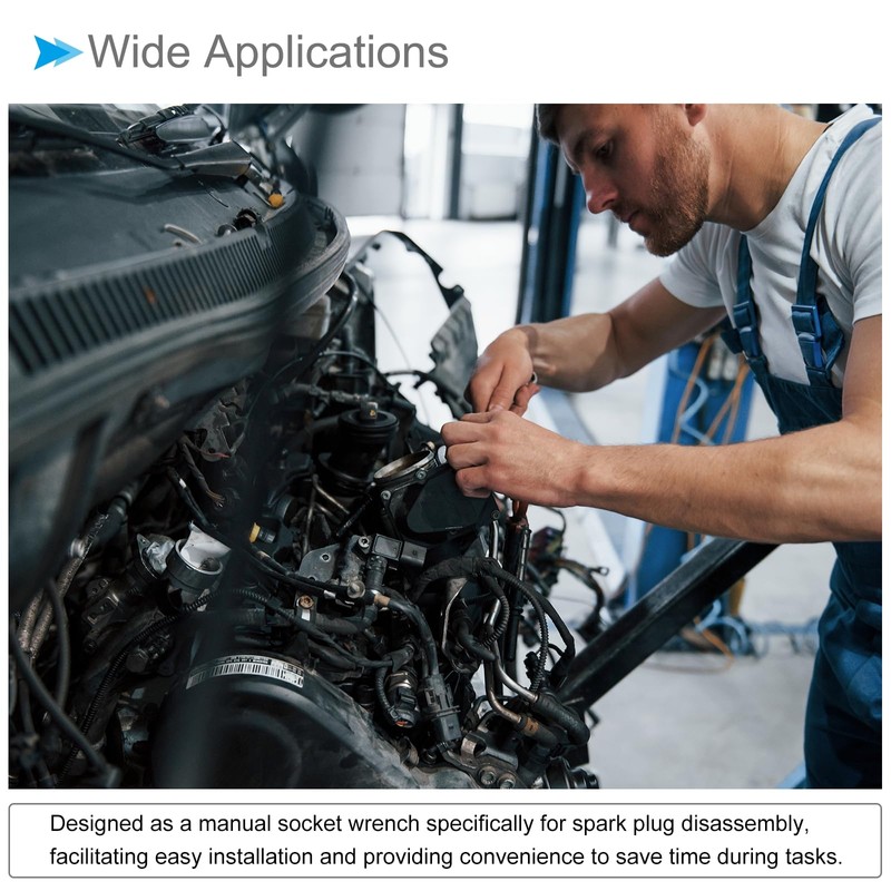 CoCud Ignition Spark Plug Spanner, 16mm 18mm Socket, Dual-Ended Wrench