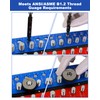 Detachable Magnetic Nut and Bolt Thread Checker, 30 Bolt and