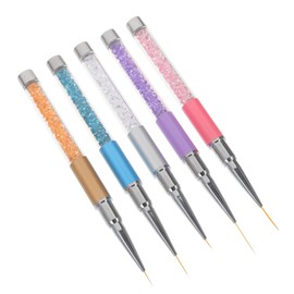 OHPHCALL Manicure Pen Set 5pcs Nail Art Drawing Tools Fine Tip for Detailed Lines Points and Patterns