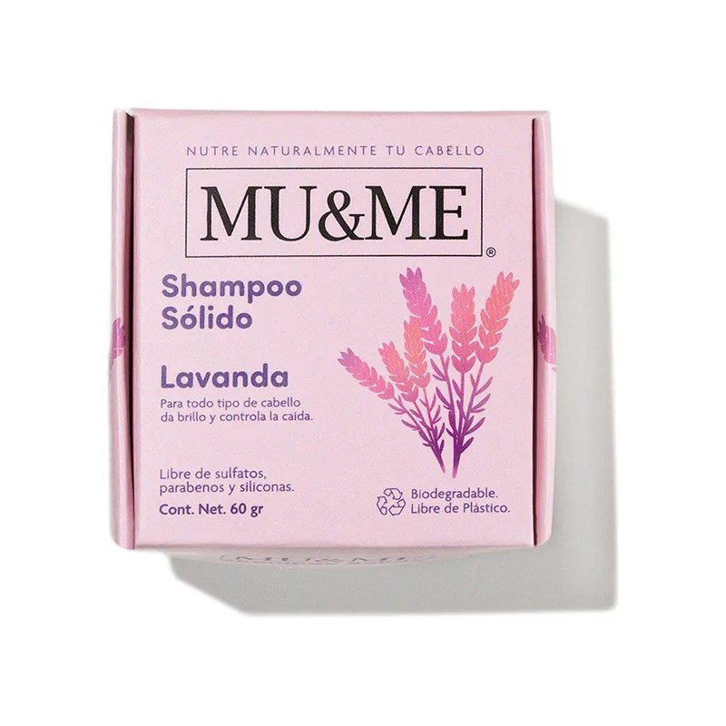 Shampoo Solido Mu&me Lavanda Anticaida 60gr