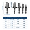 SeonFook 5pcs Swaging Tool Drill Bit Set Copper Pipe Flaring