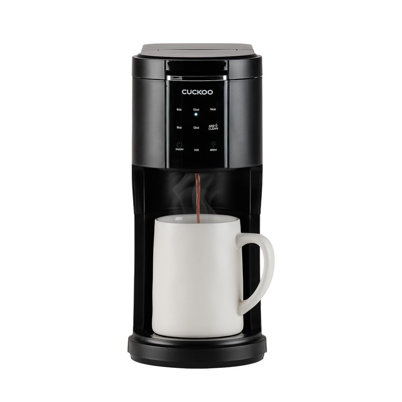 CUCKOO Single Serve Coffee Maker for K-Cup Ground Beans &