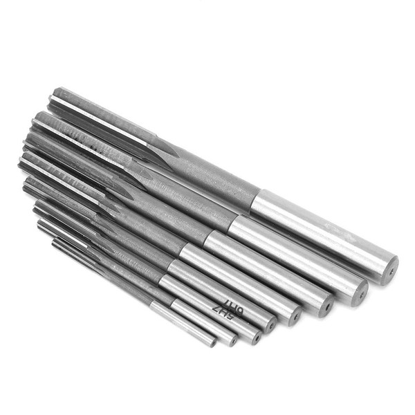 8 Piece Chuck Reamer Set Straight Shank High Speed Steel