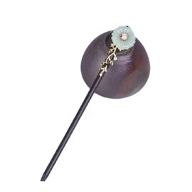 Chinese Hair Sticks Pearl Retro Wooden Hairpin Flower Hair Chopsticks Vintage Pins Headdress Classic Hair Fork for Long Hair Women (Green, One Size)