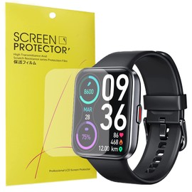 Blueshaweu Screen Protector Compatible with Aeac ID208 1.7 Inch Smartwatch, HD Clear Flexible TPU Screen Protector for Aeac 1.7 Inch Smartwatch ID208 (Pack of 6)