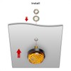 evermotor Universal M5 Motorcycle Bicycle Mini Number Plate Reflector Amber
