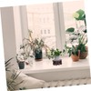 Mipcase 1Pc Antique Wood Display Base for Flowerpots Chinese Style