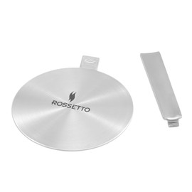 ROSSETTO Induction Adaptor Plate with Removable Stainless Steel Handle Adapter for Moka Coffee Pots (14 cm)