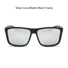Polarized Sunglasses for Men Driving Mens Sunglasses Rectangular Vintage Sun Glasses For Men/Women Silver