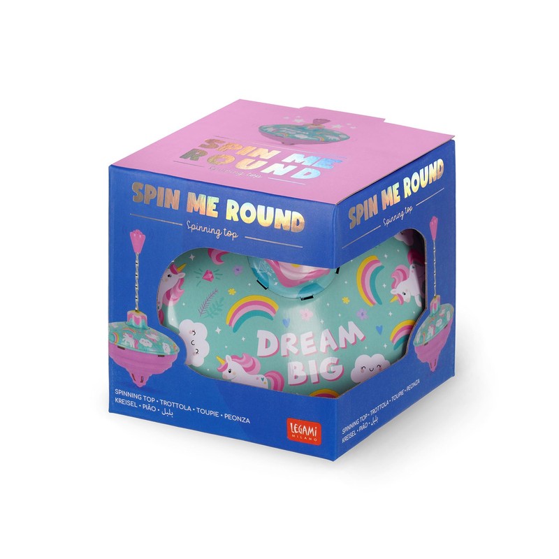 Legami TOP0001 Spinning Top, Colour Unicorn, 3 Units (Lot de