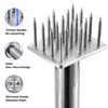 304 Stainless Steel Meat Tenderizers with 18 Sharp Needles, Solid