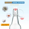 YEBODA Clear Glass Beer Bottles for Home Brewing with Easy