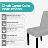 Velvet Dining Chair Covers Stretchable Spandex High Back Dining Chair
