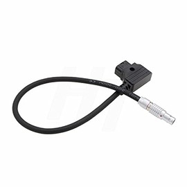 HangTon High Flex D-Tap P-Tap a 0B 2 Pin Cable de alimentación Macho para Teradek Bolt Bond, Transvideo SmallHD 703 Monitor, Zacuto, Z CAM E2 F6 S6 Cámara EVF 30cm