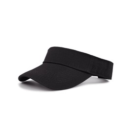 Komorebi Visors for Women Mens Sun Visors with UV Protection Sports Sun Visor Hats Tennis Golf Adjustable Sun Cap 01 Black One Size