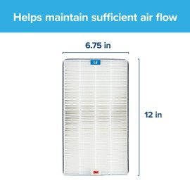 Filtrete F1 Room Air Purifier Filter, True HEPA Premium Allergen, Bacteria, & Virus, 12 in. x 6.75 in., 2-Pack, Works with Devices: FAP-C01BA-G1, FAP-T02WA-G1 and FAP-ST02N