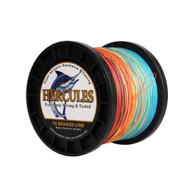 HERCULES Trenzado l¨ªnea de Pesca 300M, 328 DS, 10lbs-300lbs PE 8 filamentos, Multicolor, 300lb/136.1kg 1.20mm