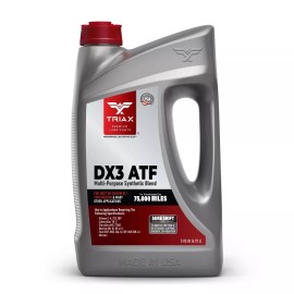 TRIAX DX3 ATF for GM Dexron III, Ford Mercon, and More (5 Quart)